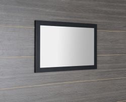 TREOS lustro w ramie 1100x500x28mm, kolor czarny mat