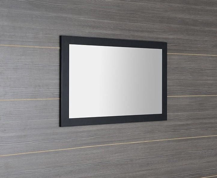 TREOS lustro w ramie 1100x500x28mm, kolor czarny mat