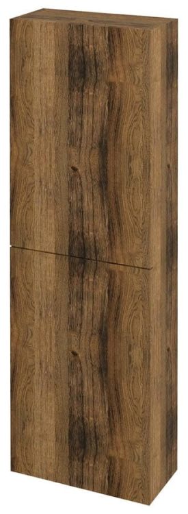 TREOS szafka wysoka 40x140x20cm, 2x drzwi, lewo/prawo, dąb Sherwood