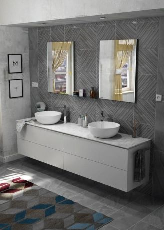 Przejdź do produktu TREOS blat Rockstone 100x51cm, bez otworu