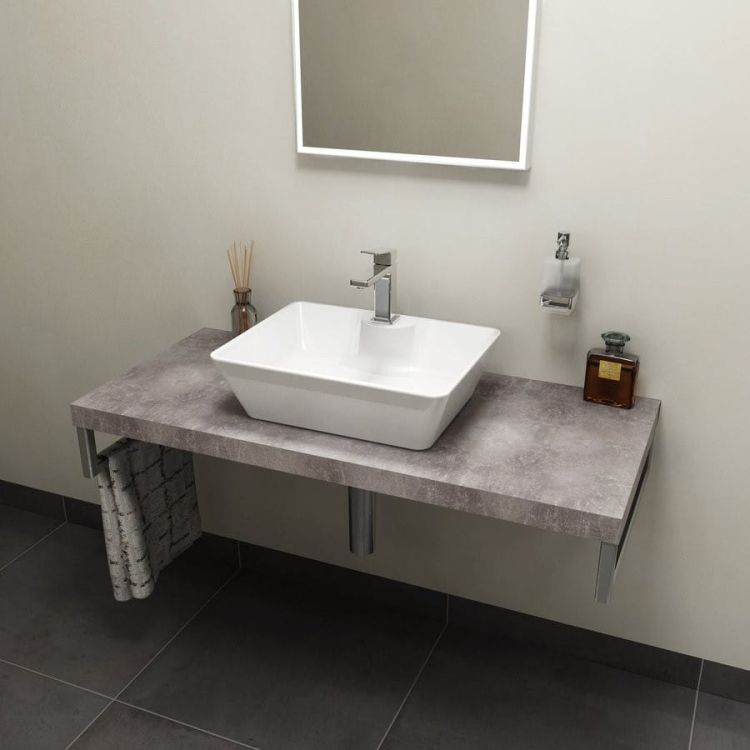 AVICE blat 90x50cm, Cement