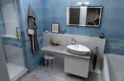 AVICE blat 100x50cm, Cement