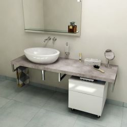 AVICE blat 120x50cm, Cement