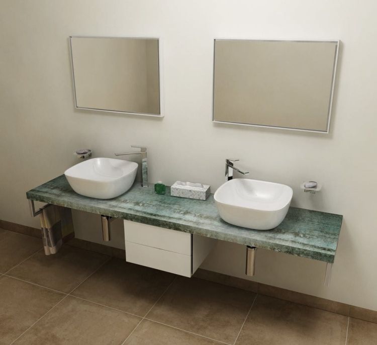 AVICE blat 200x50cm, Aquamarine