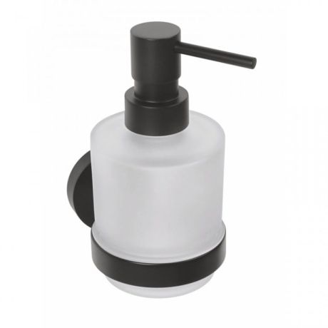 Przejdź do produktu X-ROUND BLACK dozownik mydła 200ml, szkło mleczne, czarny mat