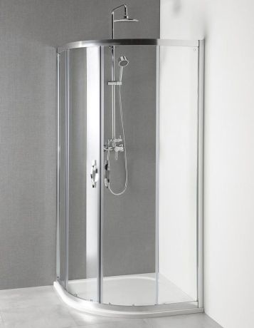 Przejdź do produktu PROMOCJA kabina prysznicowa półokrągła 900x900x1900mm, szkło czyste