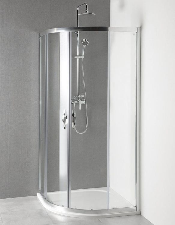 PROMOCJA kabina prysznicowa półokrągła 900x900x1900mm, szkło czyste