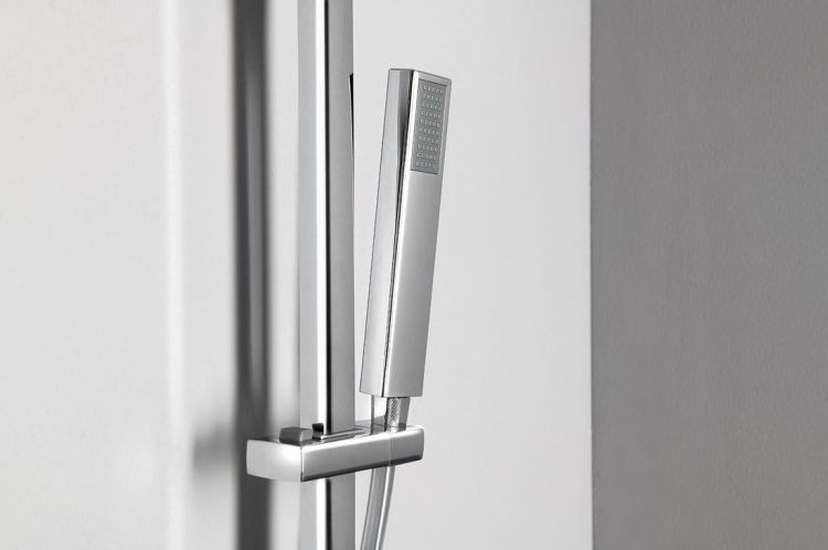 SPY teleskopowy zestaw prysznicowy z baterią termostatyczną, chrom