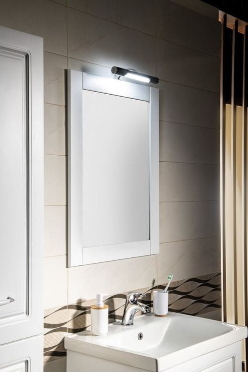 FAVOLO Lustro w ramie 60x80 cm, biały matowy