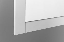 FAVOLO Lustro w ramie 80x80 cm, biały matowy