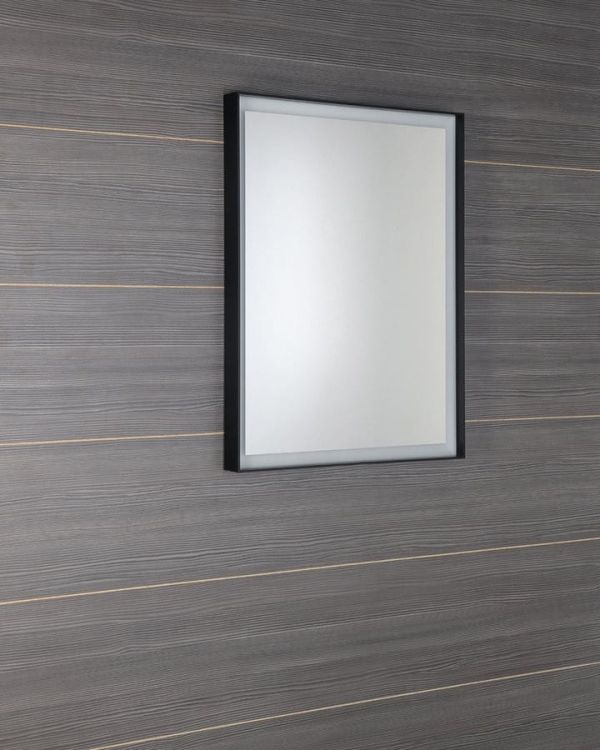 SORT lustro z podświetleniem LED 600x800mm, czarne matowe