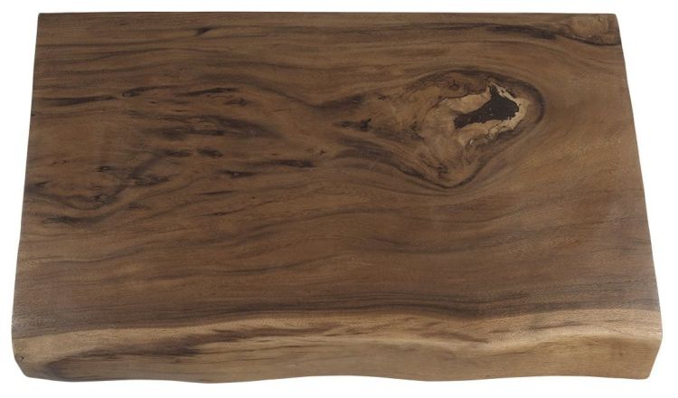WOODY blat pod umywalkę 90x50 cm, z litego drewna Suar