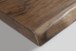 WOODY blat pod umywalkę 90x50 cm, z litego drewna Suar