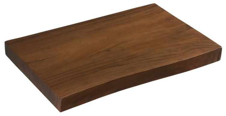WOODY blat pod umywalkę 120x50 cm, z litego drewna Suar