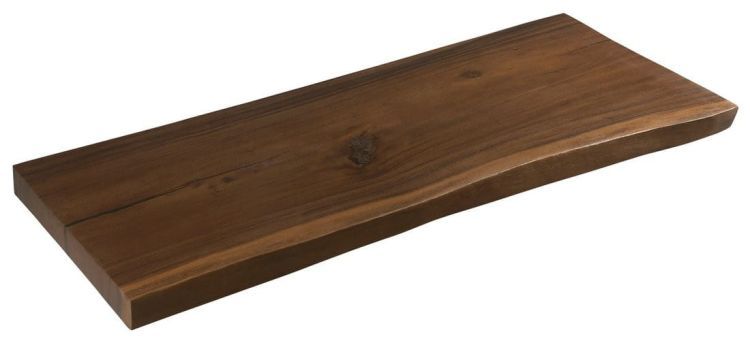 WOODY blat pod umywalkę 160x50 cm, z litego drewna Suar
