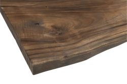 WOODY blat pod umywalkę 160x50 cm, z litego drewna Suar