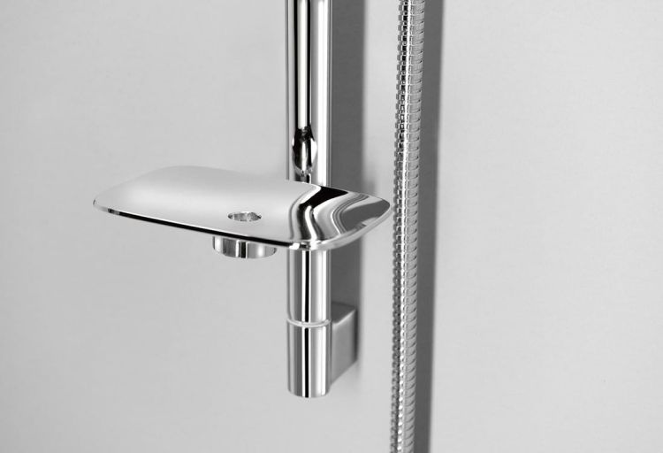 WANDA zestaw prysznicowy z mydelniczką, uchwyt przesuwny, 790 mm, chrom