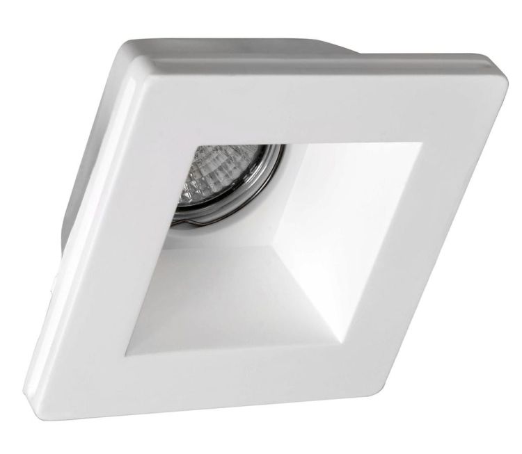 GIP lampa sufitowa gipsowa 120x120 mm, GU10, max. 35W