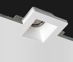 GIP lampa sufitowa gipsowa 120x120 mm, GU10, max. 35W
