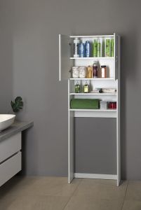 SIMPLEX ECO szafka nad pralką 63x25x190cm, biała