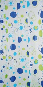 Zasłona prysznicowa 180x200 cm, winyl, bąbelki