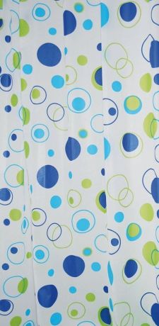 Przejdź do produktu Zasłonka prysznicowa 180x200cm, PEVA, bąbelki