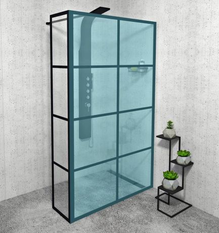 Przejdź do produktu CURE BLACK ścianka dodatkowa 350 mm, szkło czyste