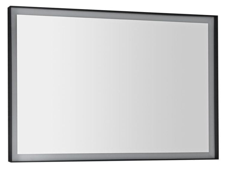 SORT lustro z podświetleniem LED 1000x700mm, czarne matowe
