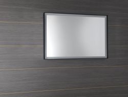 SORT lustro z podświetleniem LED 1000x700mm, czarne matowe