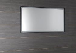 SORT lustro z podświetleniem LED 1200x700mm, czarne matowe