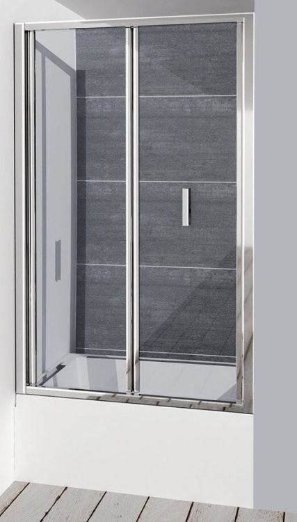 DEEP drzwi prysznicowe składane 1000x1650mm, szkło czyste