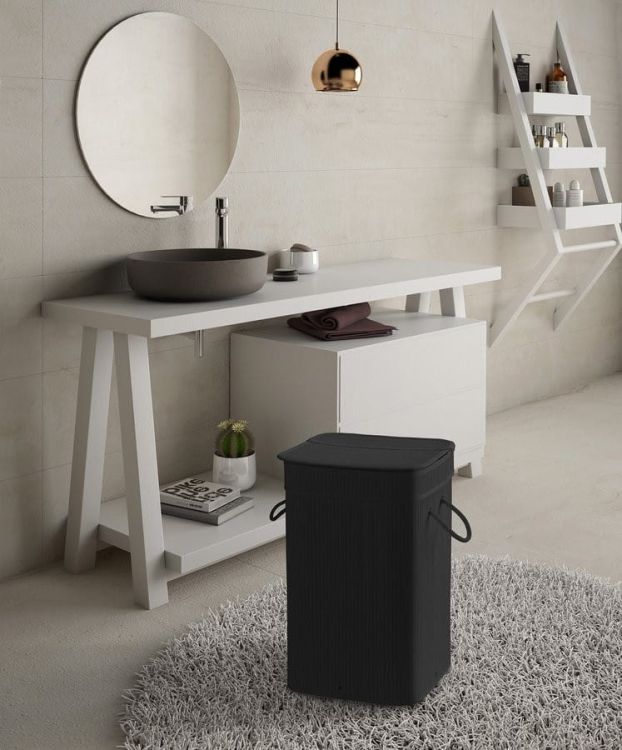 TATAMI kosz na pranie 35,5x63x35,5cm, czarny