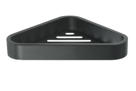 Przejdź do produktu OUTLINE półka narożna do kabiny prysznicowej, 170x30x170mm, czarny mat