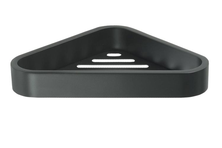 SMART półeczka  narożna, 170x30x170mm, czarny mat