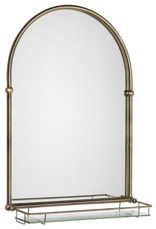 Przejdź do produktu Lustro TIGA z półką 48x67cm, brąz