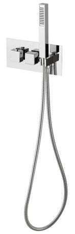Przejdź do produktu LATUS bateria prysznicowa podtynkowa termostat, słuchawka prysznicowa, 3 wyjścia, chrom