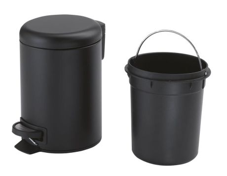 Przejdź do produktu POTTY kosz na śmieci 3l, Soft Close , czarny mat