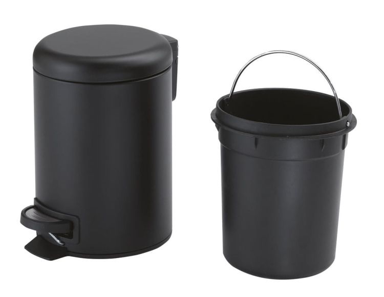 POTTY kosz na śmieci 3l, Soft Close , czarny matowy