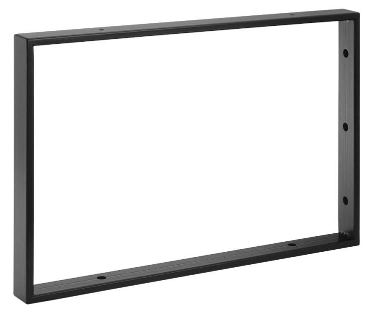Wieszak 490x330x40mm, stal malowana, czarny matowy