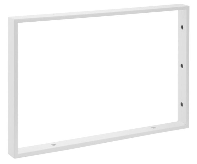 Wieszak 490x330x40mm, stal malowana, biały matowy