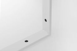 Wieszak 490x330x40mm, stal malowana, biały matowy