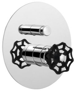 INDUSTRY bateria prysznicowa podtynkowa, 2-funkcje, chrom/czarny