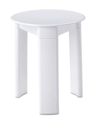 Przejdź do produktu TRIO taboret łazienkowy, średnica 33x40cm, biały