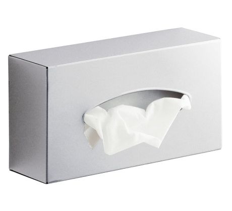 Przejdź do produktu Pojemnik na chusteczki higieniczne ścienny, 250x75x130 mm, stal nierdzewna polerowana
