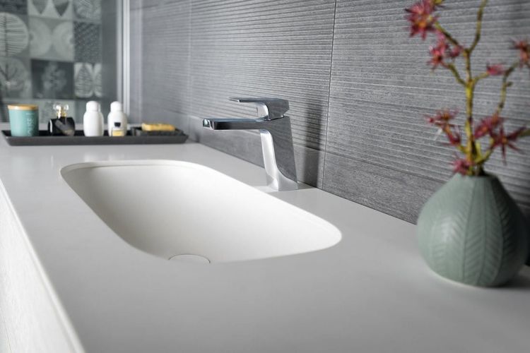 Szafka umywalkowa TREOS 145, dąb Polar