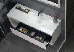 Szafka umywalkowa TREOS 145, dąb Polar