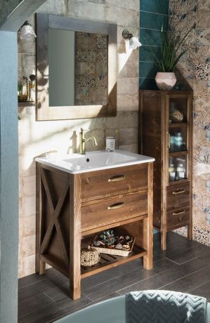 Przejdź do produktu WESTERN 77 zestaw łazienkowy, świerk bejcowany