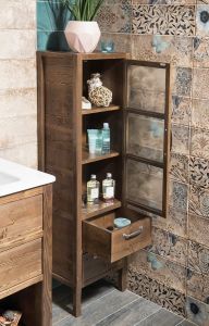 Szafka umywalkowa WESTERN 77, świerk bejcowany