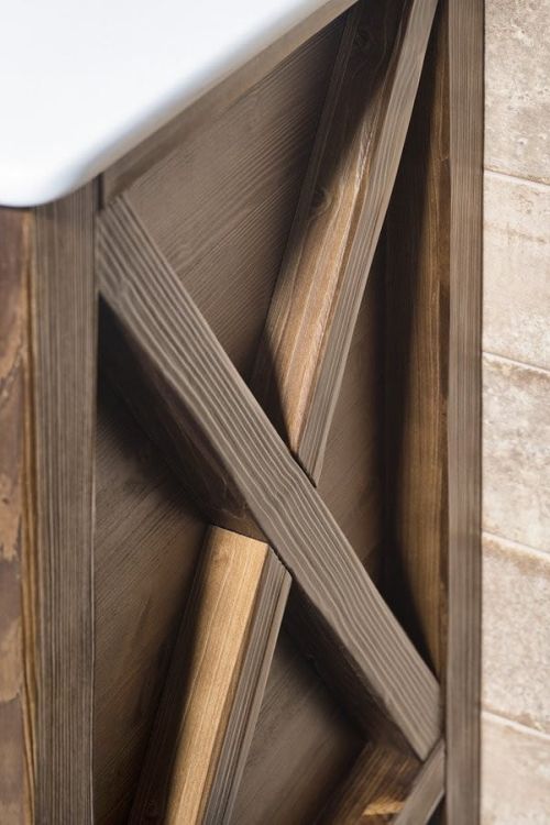 Szafka umywalkowa WESTERN 77, świerk bejcowany