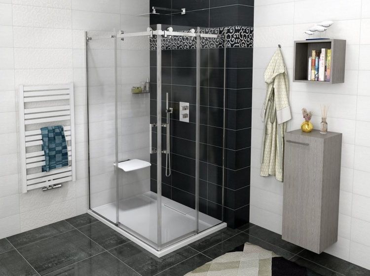 DRAGON prostokątna kabina prysznicowa 1000x1200mm wariant L/P,narożnik